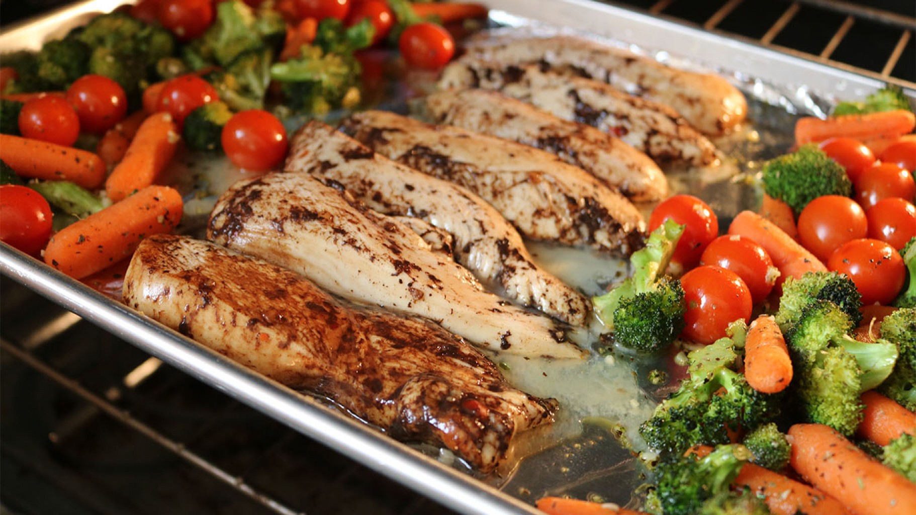 Pollo Balsámico con Vegetales