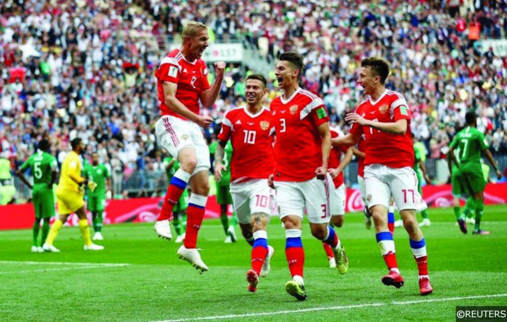 Rusia 3-1 Egipto: El anfitrión acaricia los octavos de final