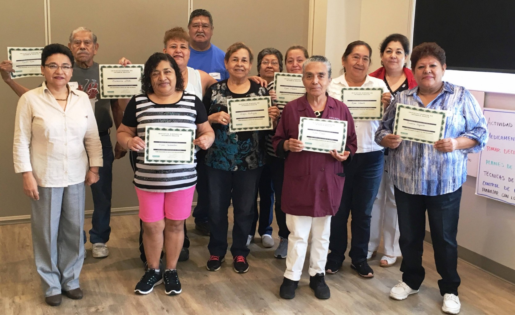 Final del curso de Enfermedades Crónicas Pete White Center