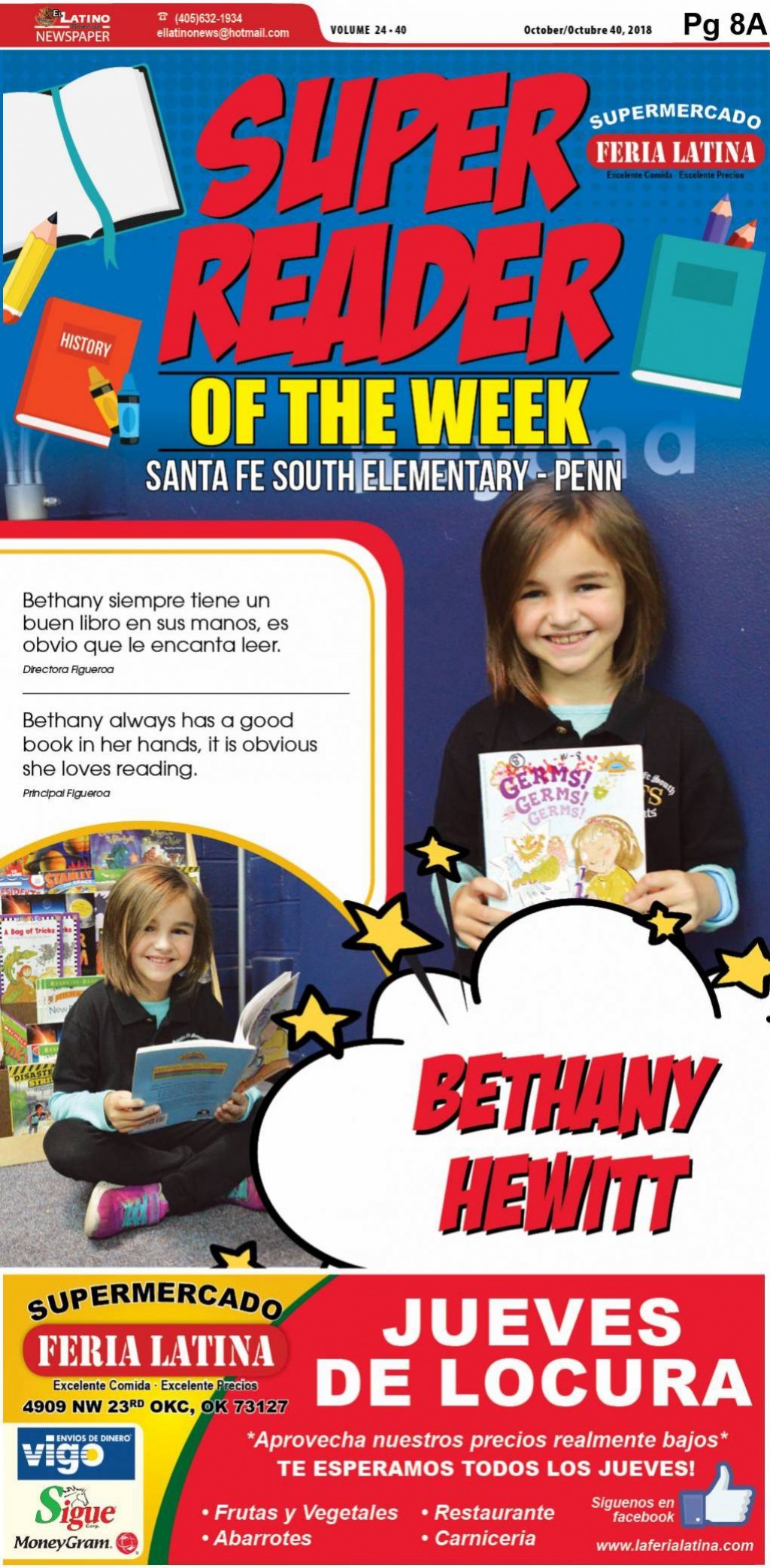 Super Reader of the Week: Bethany Hewitt