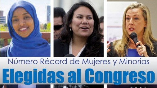 Número Récord de Mujeres y Minorias  Elegidas al Congreso