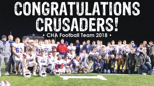 Outstanding football season for CRUSADERS