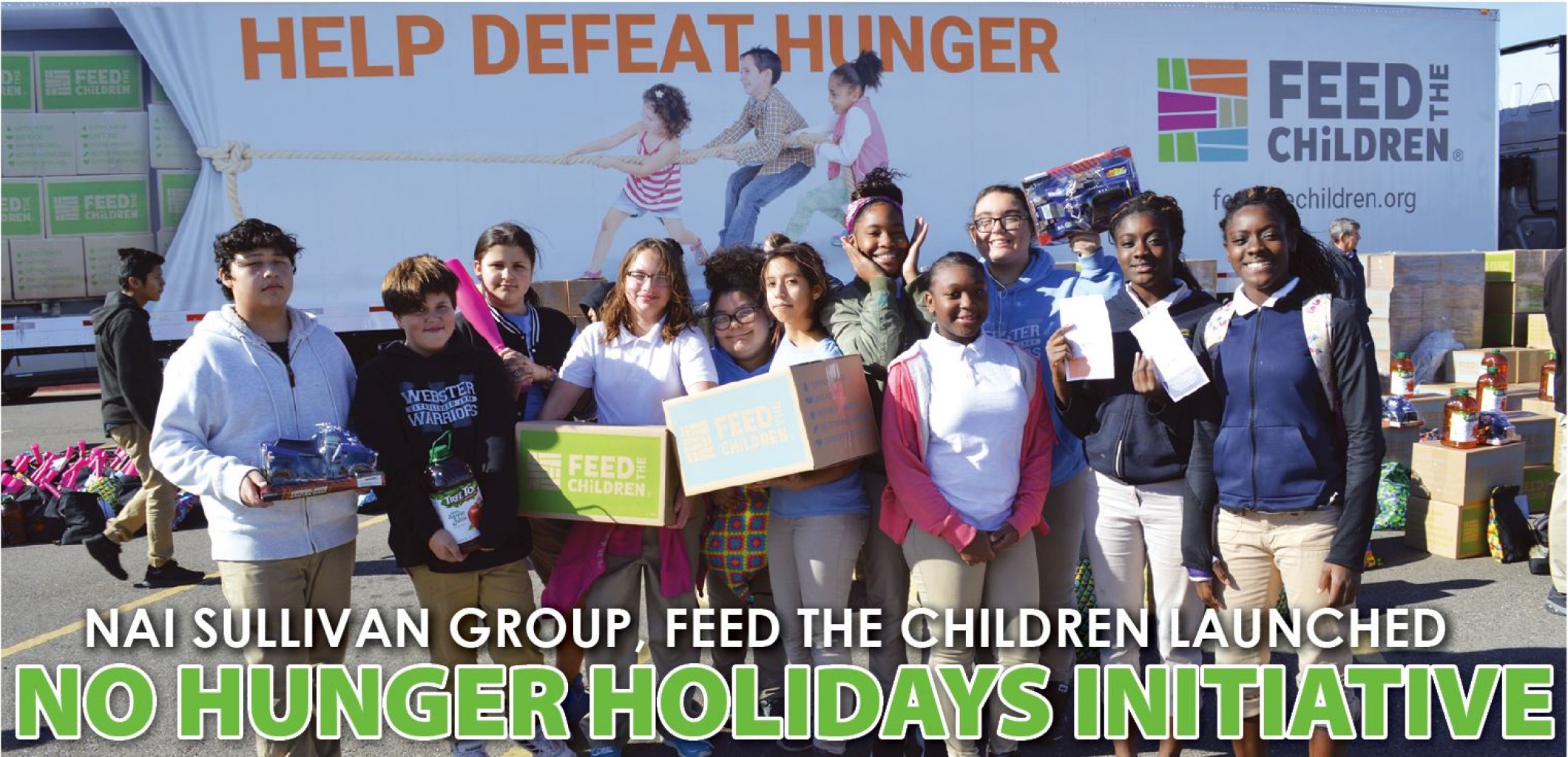 NAI SULLIVAN GROUP & FEED THE CHILDREN Launched NO HUNGER HOLIDAYS INITIATIVE