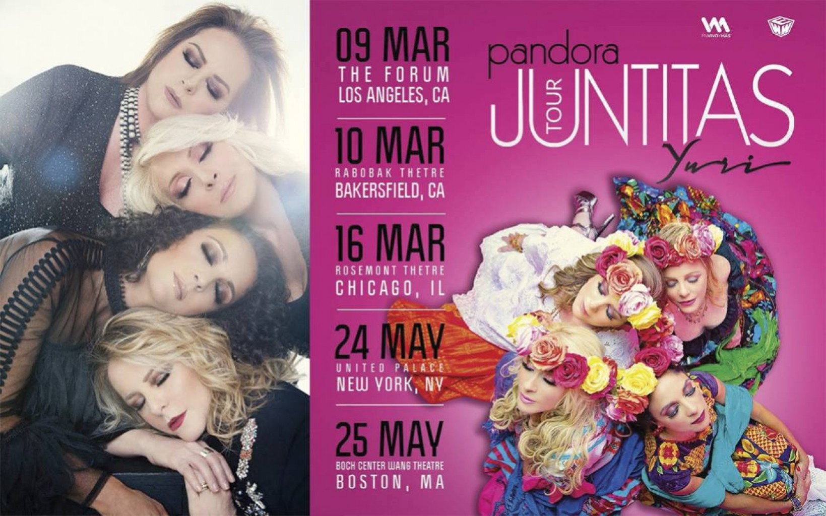Pandora y Yuri continúan en EEUU su gira Juntitas