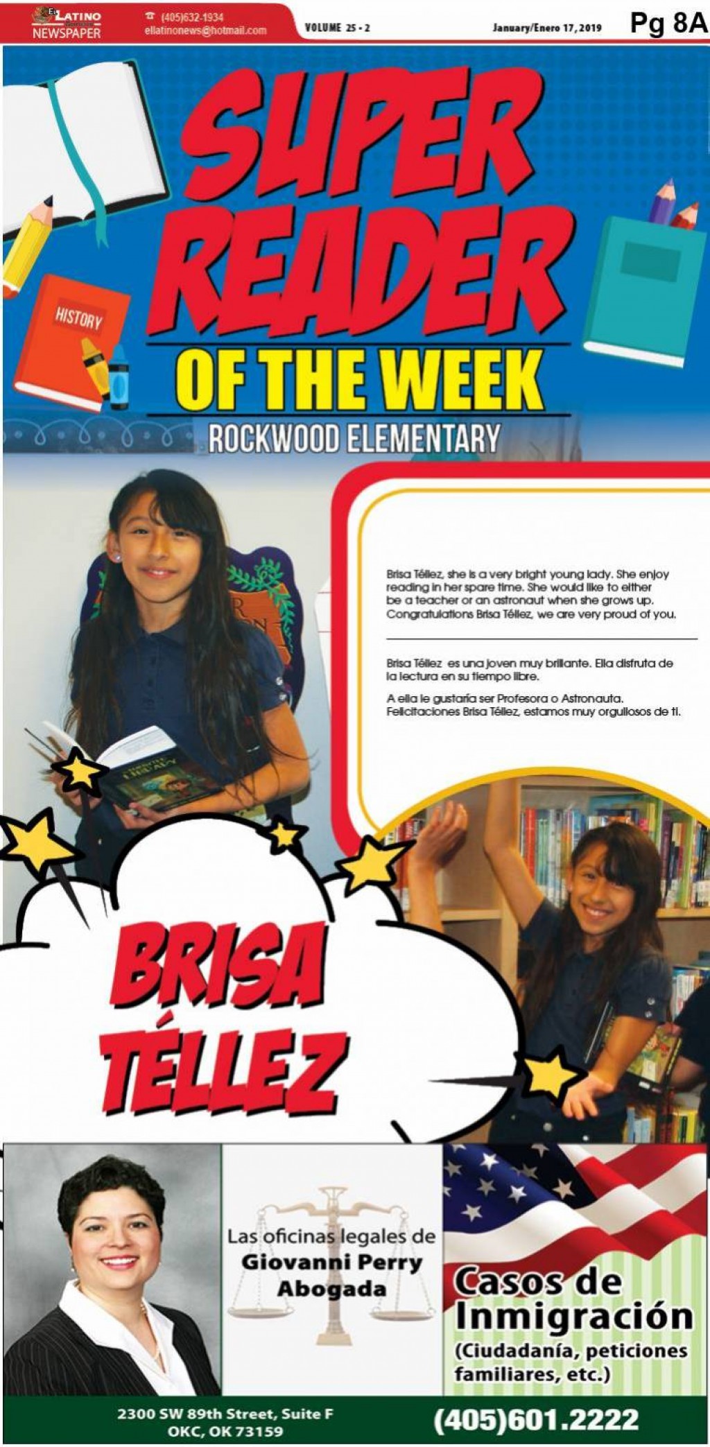 Super Reader of the Week: Brisa Téllez