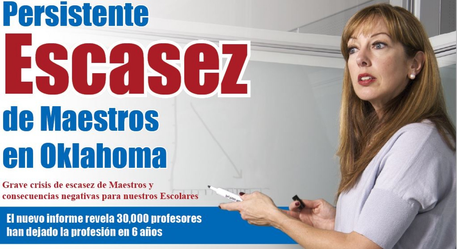 Persistente  Escasez  de Maestros en Oklahoma 