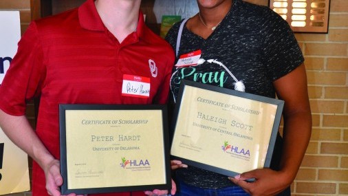 Ganadores de la beca Hearing Loss Association of America Central Oklahoma