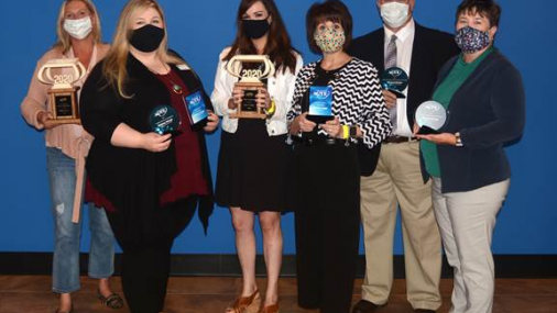 Employees receive OkACTE awards and recognition at state conference