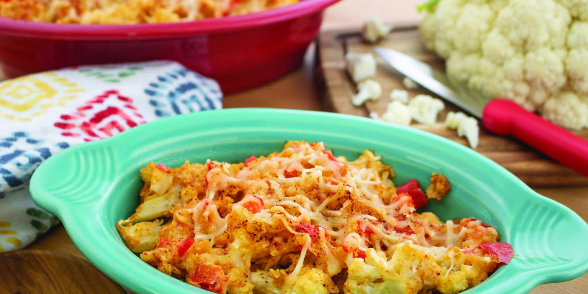Receta de la Semana: Cacerola de coliflor con pollo y queso