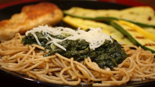Receta de la Semana: Fideos Cremosos de  Espinacas