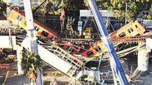 Colapso de paso elevado del metro de Ciudad de México deja al menos 23 muertos