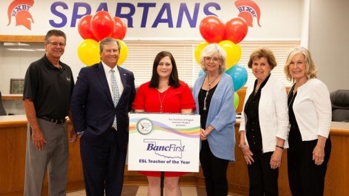 TULSA-AREA EDUCATOR CASSAUNDRA WALKER NAMED BANCFIRST ESL TEACHER OF THE YEAR