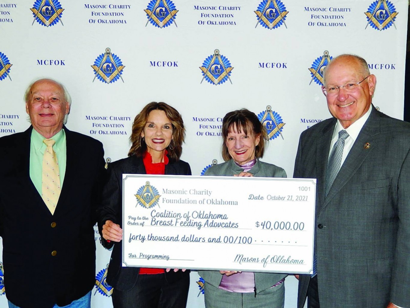 Oklahoma Breastfeeding Coalition  Announces Grant from Masonic Charity Foundation of Oklahoma