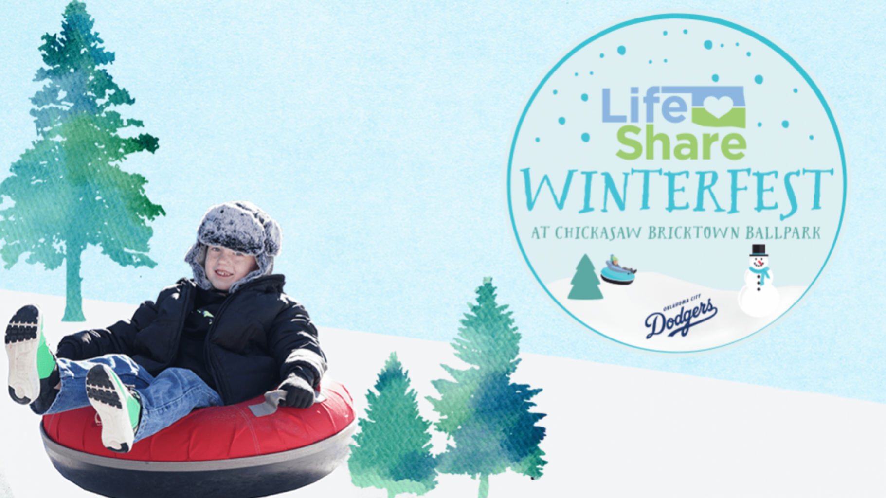 FESTIVAL DE NIEVE DE REGRESO AL CHICKASAW BRICKTOWN BALLPARK