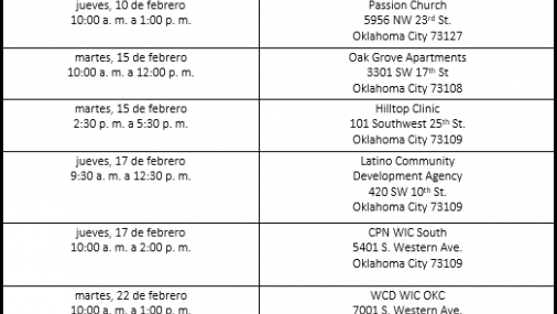 Juntos en la lucha contra la gripe,  con las clínicas móviles Oklahoma Caring Vans