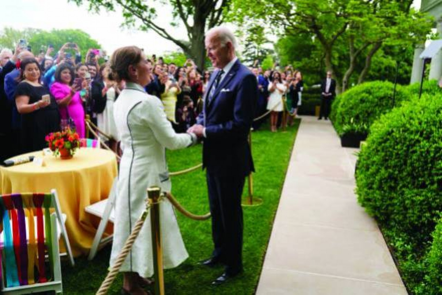Biden recibió a primera dama de México por Cinco de Mayo