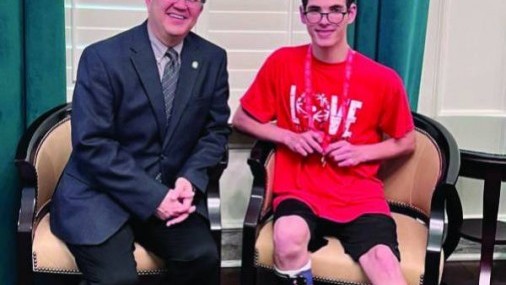 Atleta de Olimpiadas Especiales reconocido por La Casa De Representantes de Oklahoma