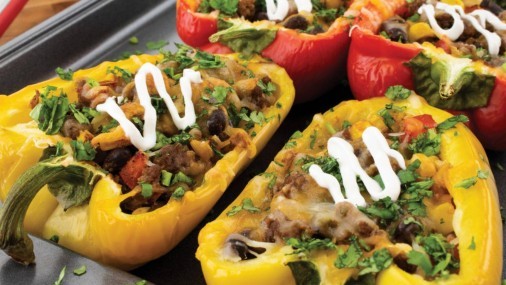 Receta de la Semana: Pimientos Rellenos con Mezcla de Taco