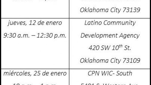 Juntos en la lucha contra la influenza,  con las clínicas móviles Oklahoma Caring Vans - Las clínicas móviles estarán disponibles para niños en distintos puntos del área metropolitana de Oklahoma City