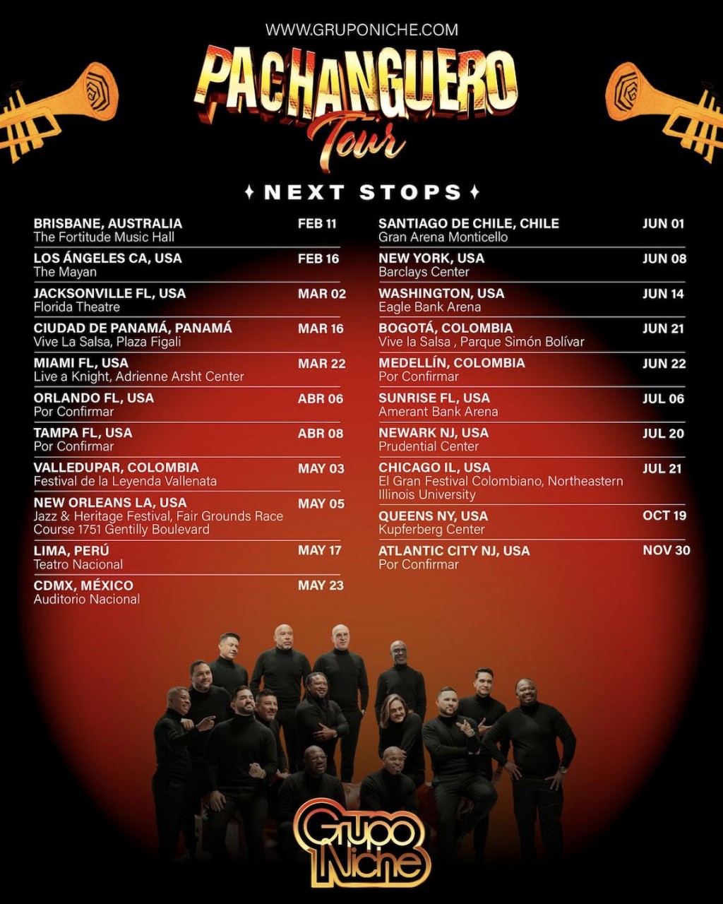 EL GRUPO NICHE  CELEBRA 40 AÑOS DE SU CANCIÓN MÁS EXITOSA CON "EL PACHANGUERO TOUR"
