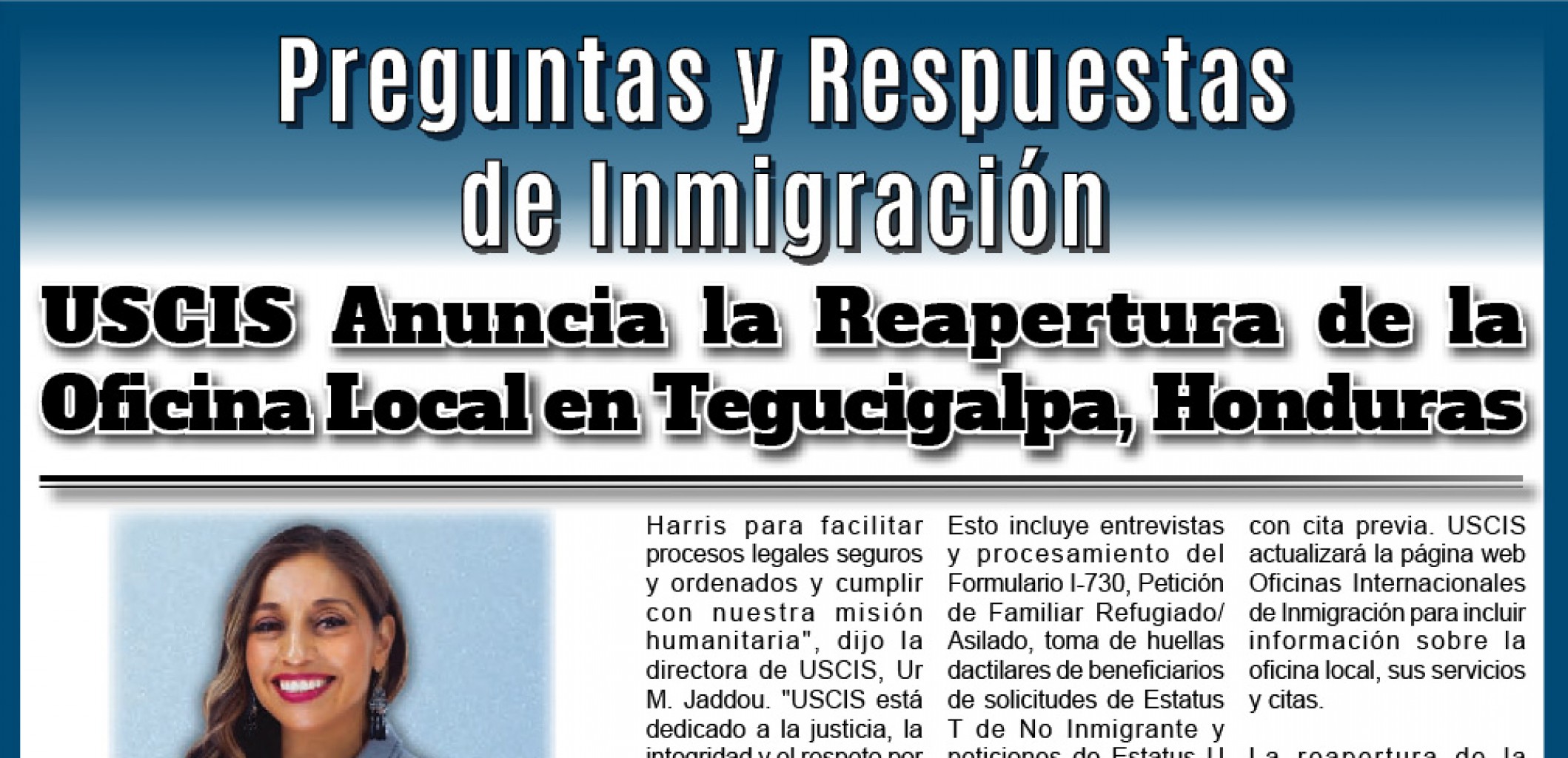 Preguntas y Respuestas  de Inmigración