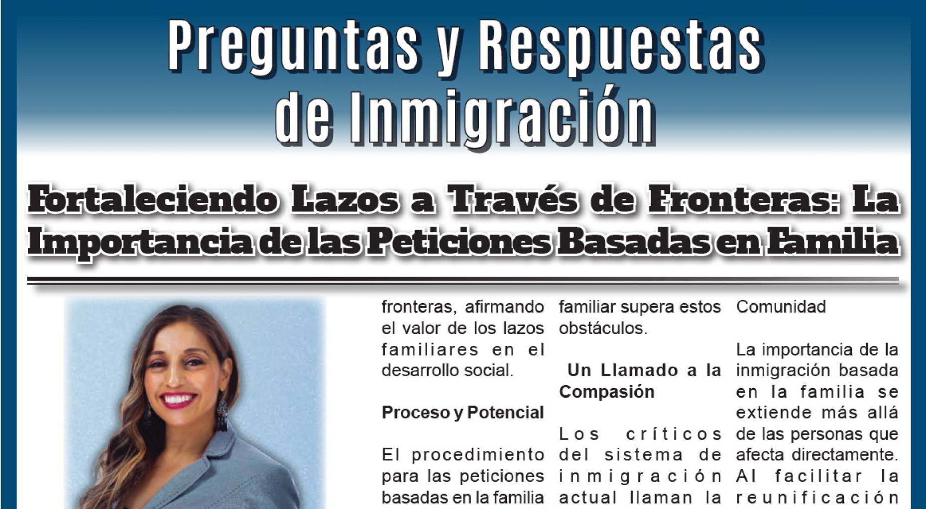 Preguntas y Respuestas  de Inmigración