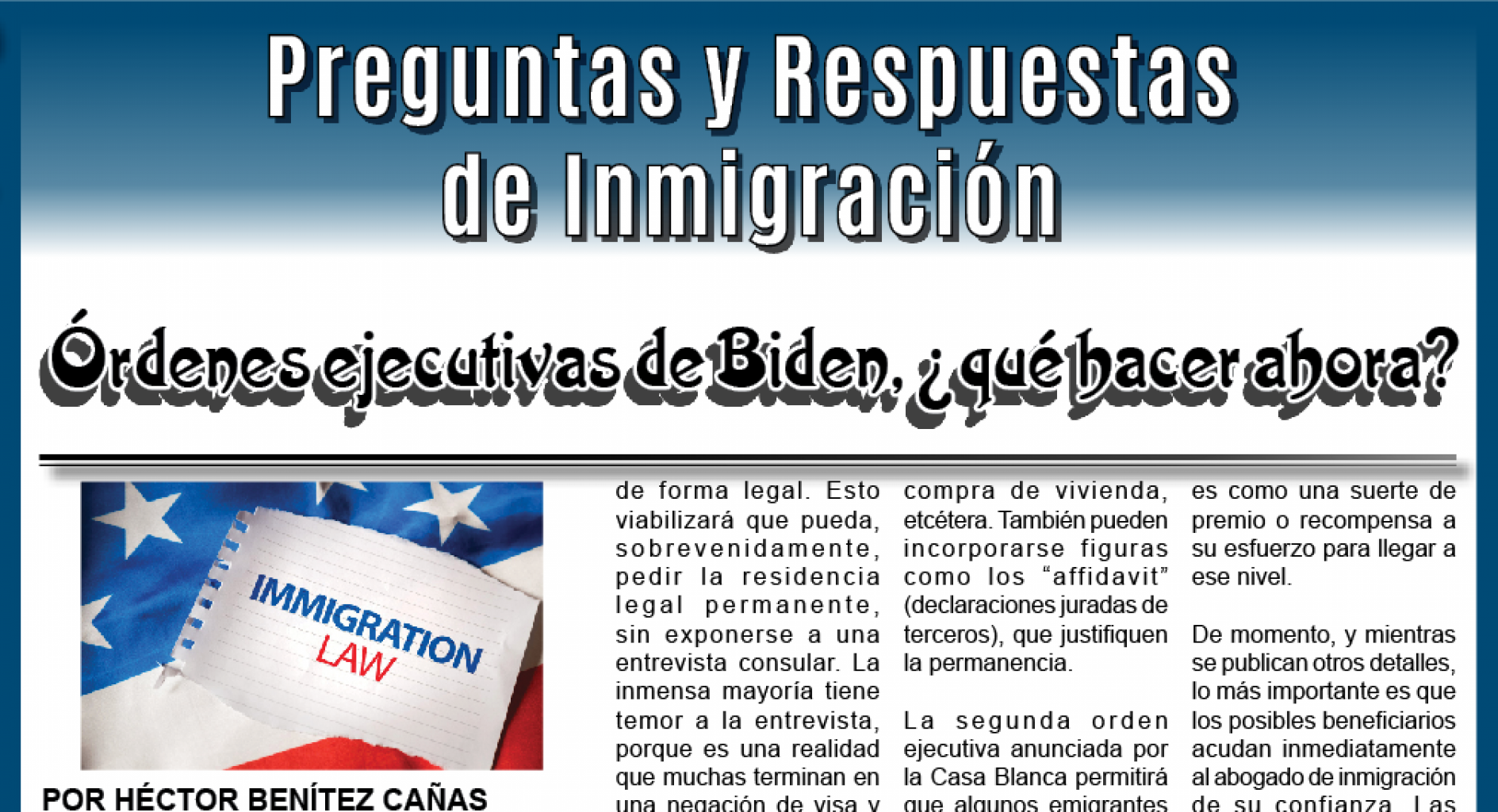 Preguntas y Respuestas  de Inmigración