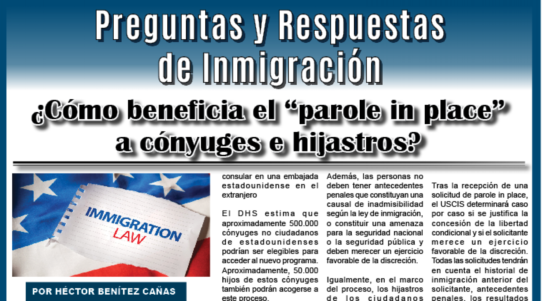 Preguntas y Respuestas  de Inmigración
