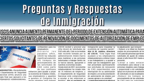 Preguntas y Respuestas de Inmigración Preguntas y Respuestas de Inmigración