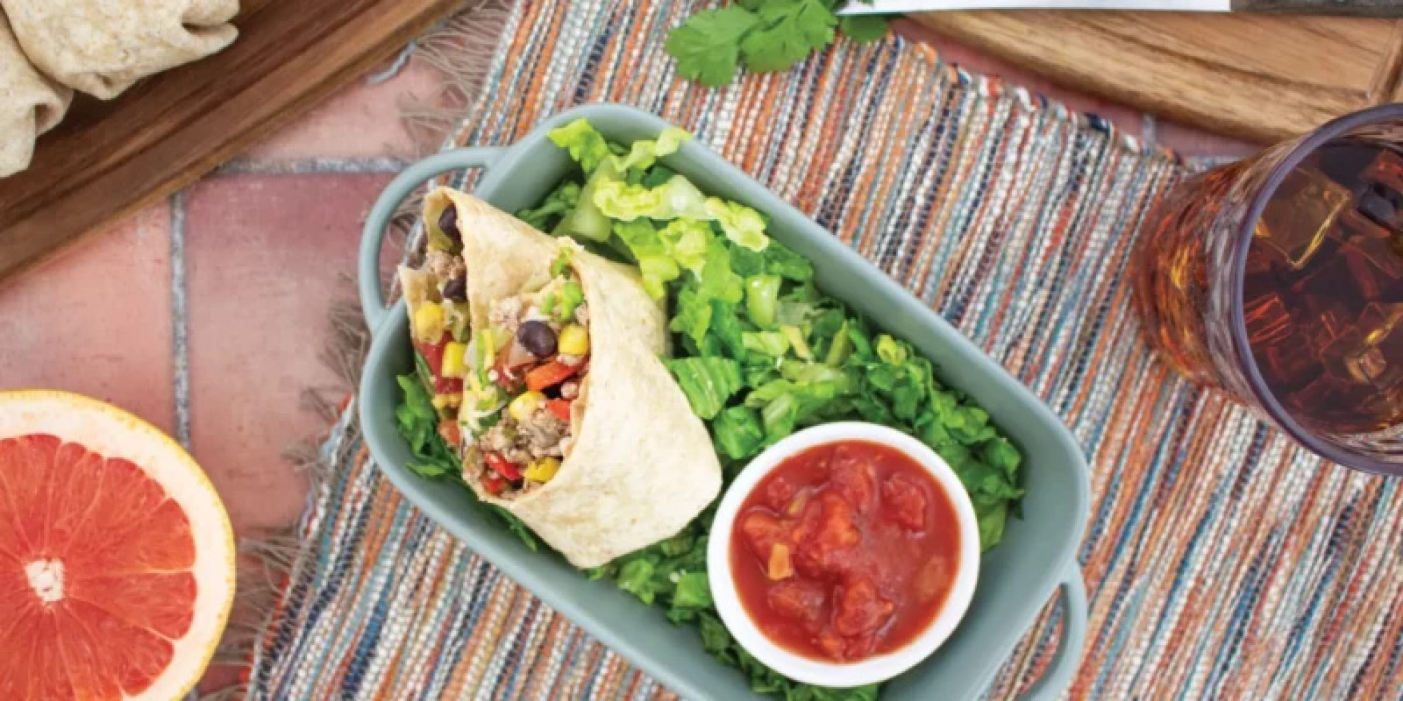 Receta de la Semana: Burritos de Pollo y Frijoles Negros 