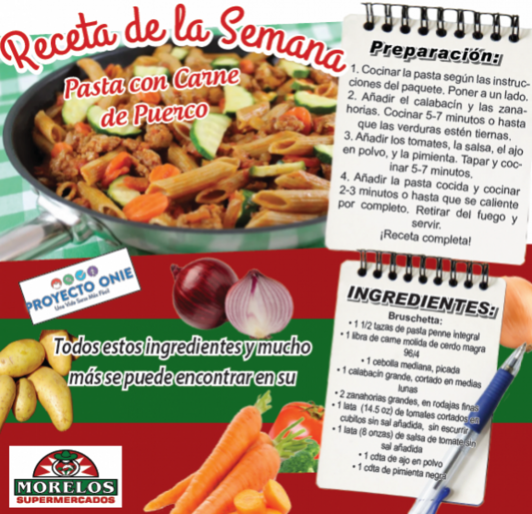 Receta de la Semana: Pasta con Carne de Puerco