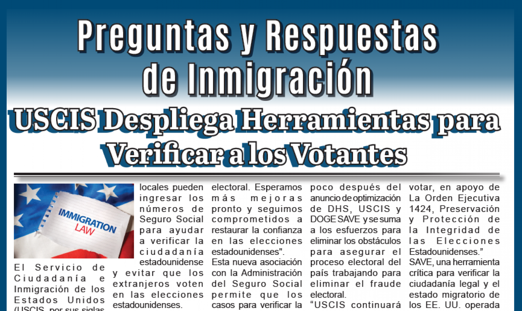 Preguntas y Respuestas de Inmigración