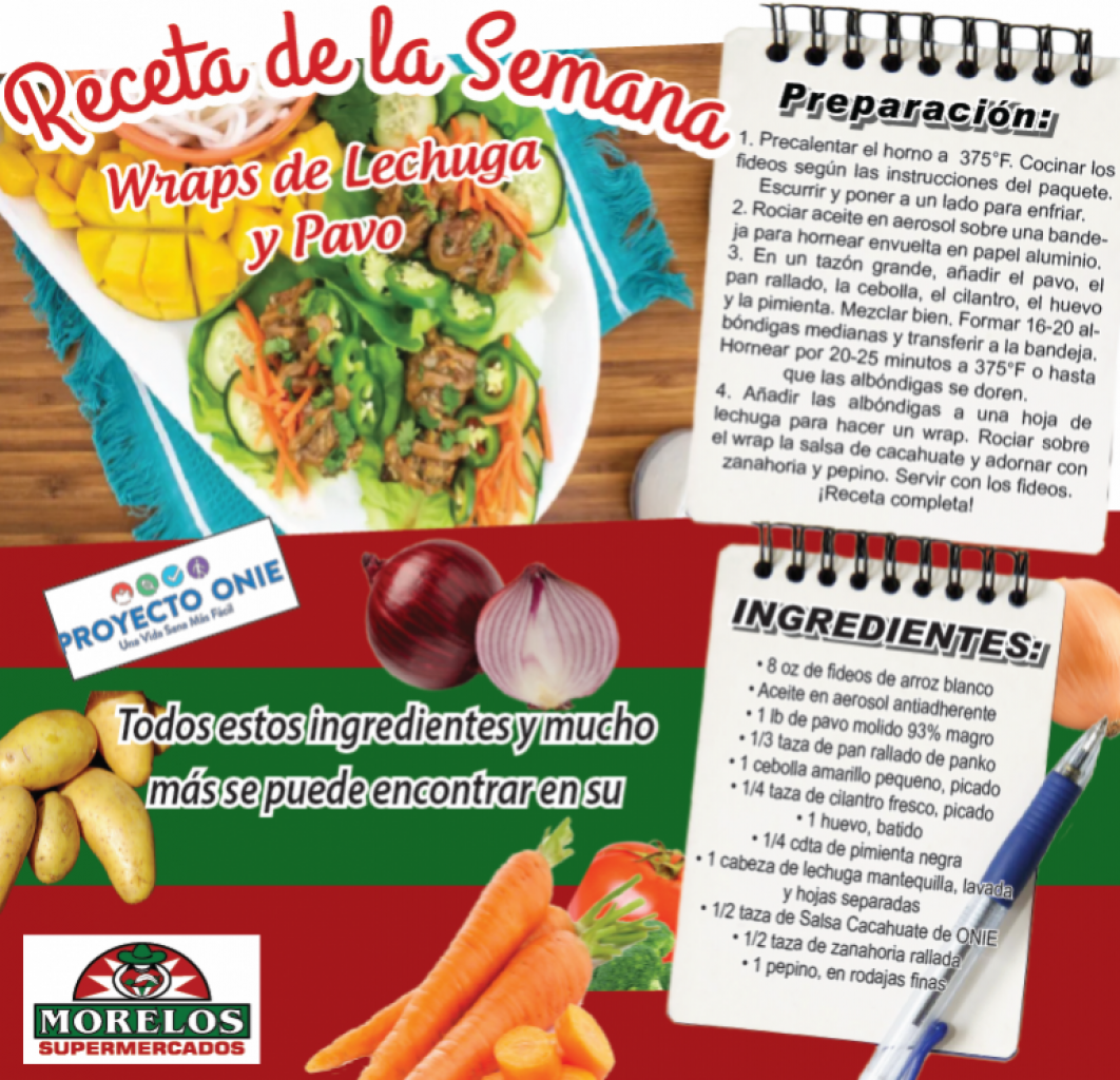 Receta de la Semana: Wraps de Lechuga y Pavo