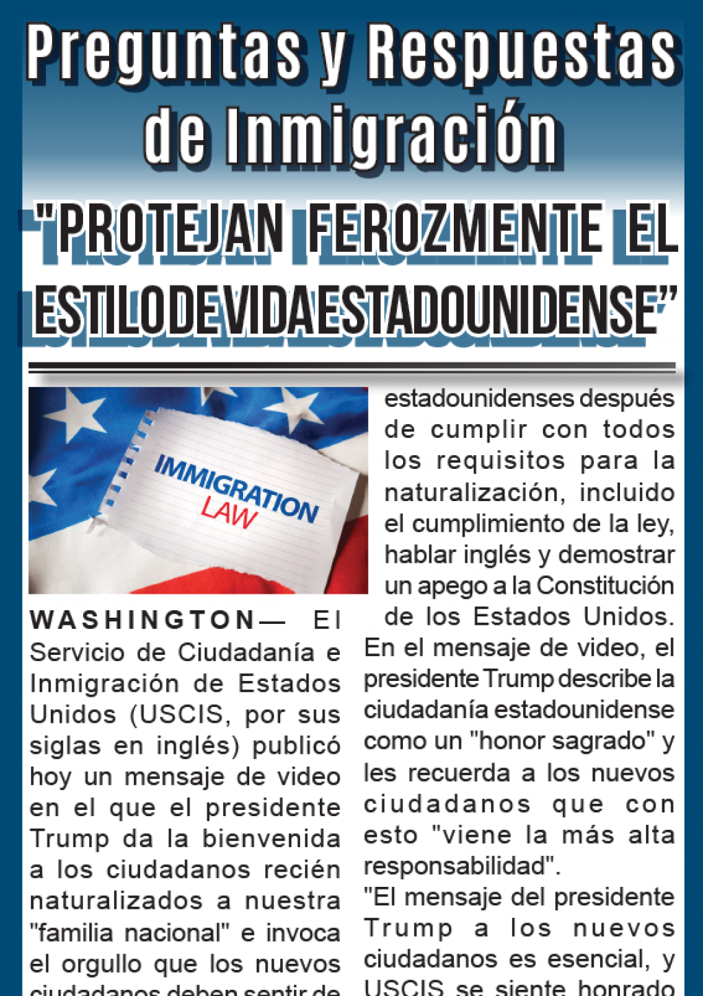 Preguntas y Respuestas de Inmigración