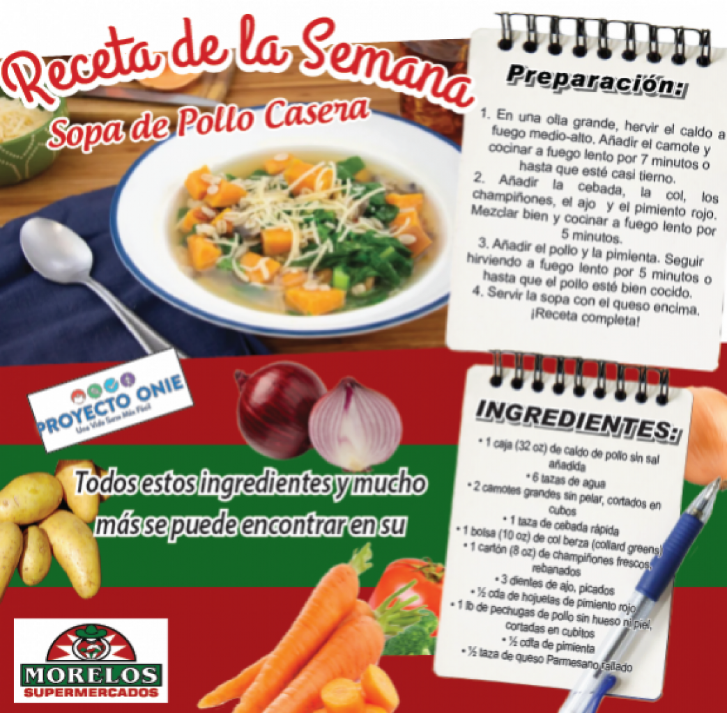 Receta de la Semana: Sopa de Pollo Casera