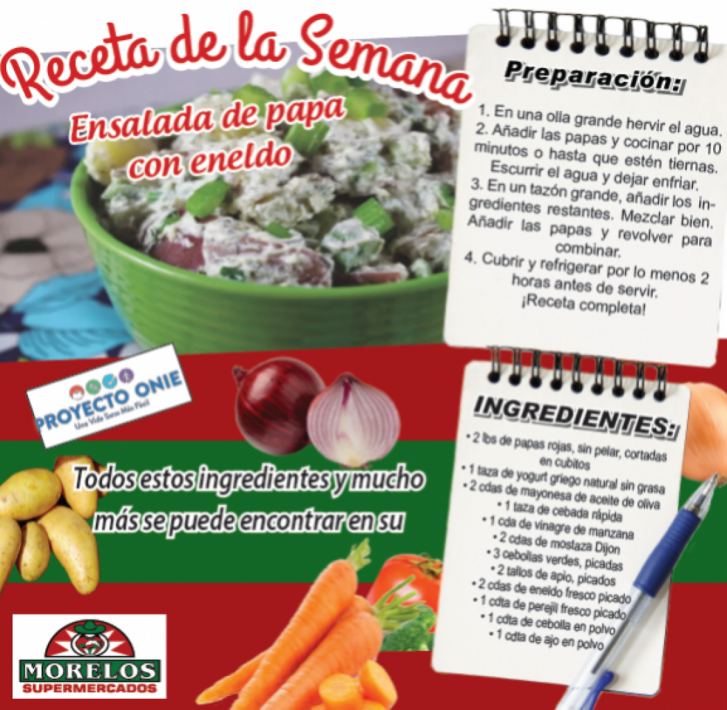 Receta de la Semana: Ensalada de Papa con Eneldo