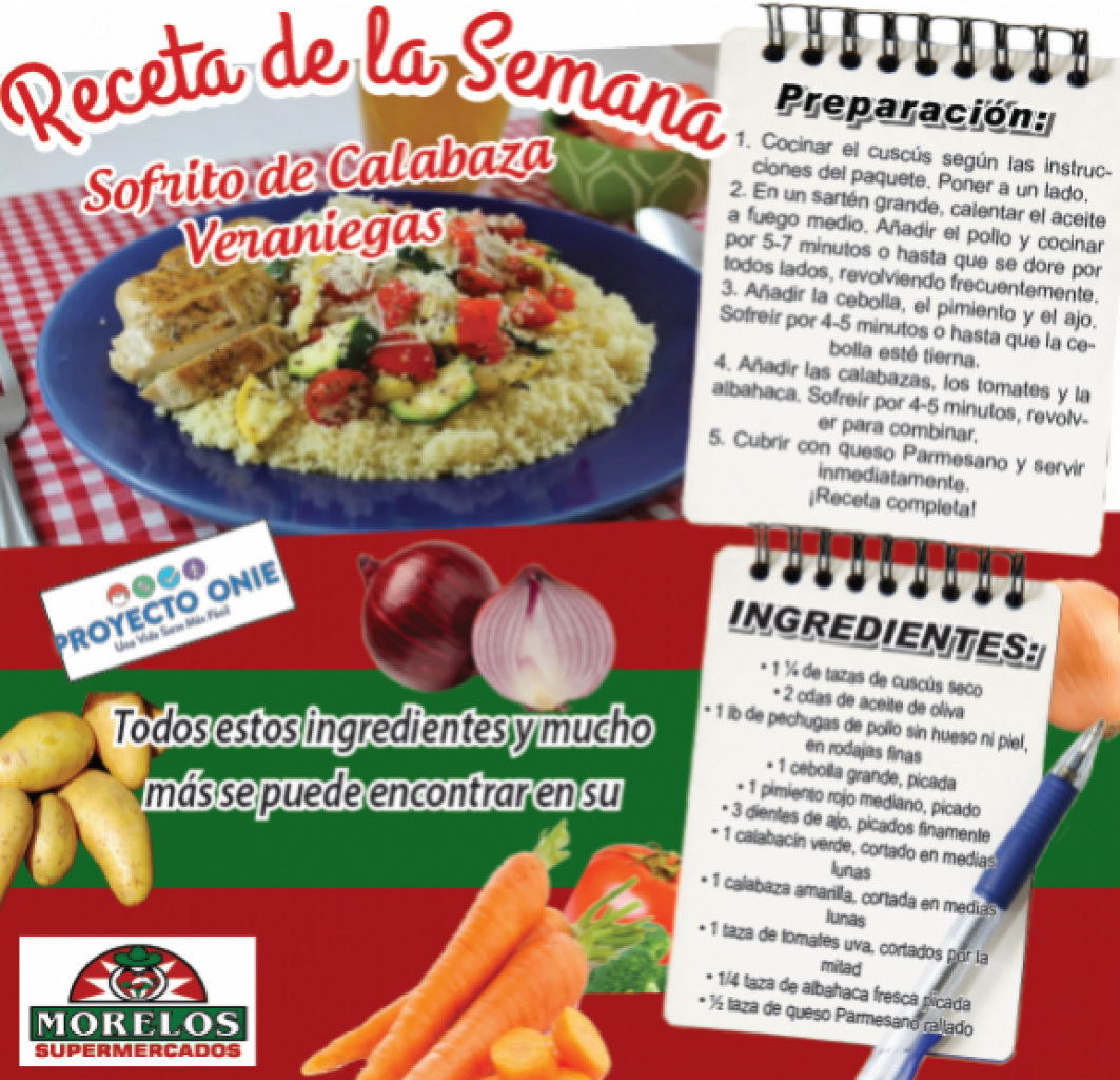 Receta de la Semana: Sofrito de Calabaza Veraniegas