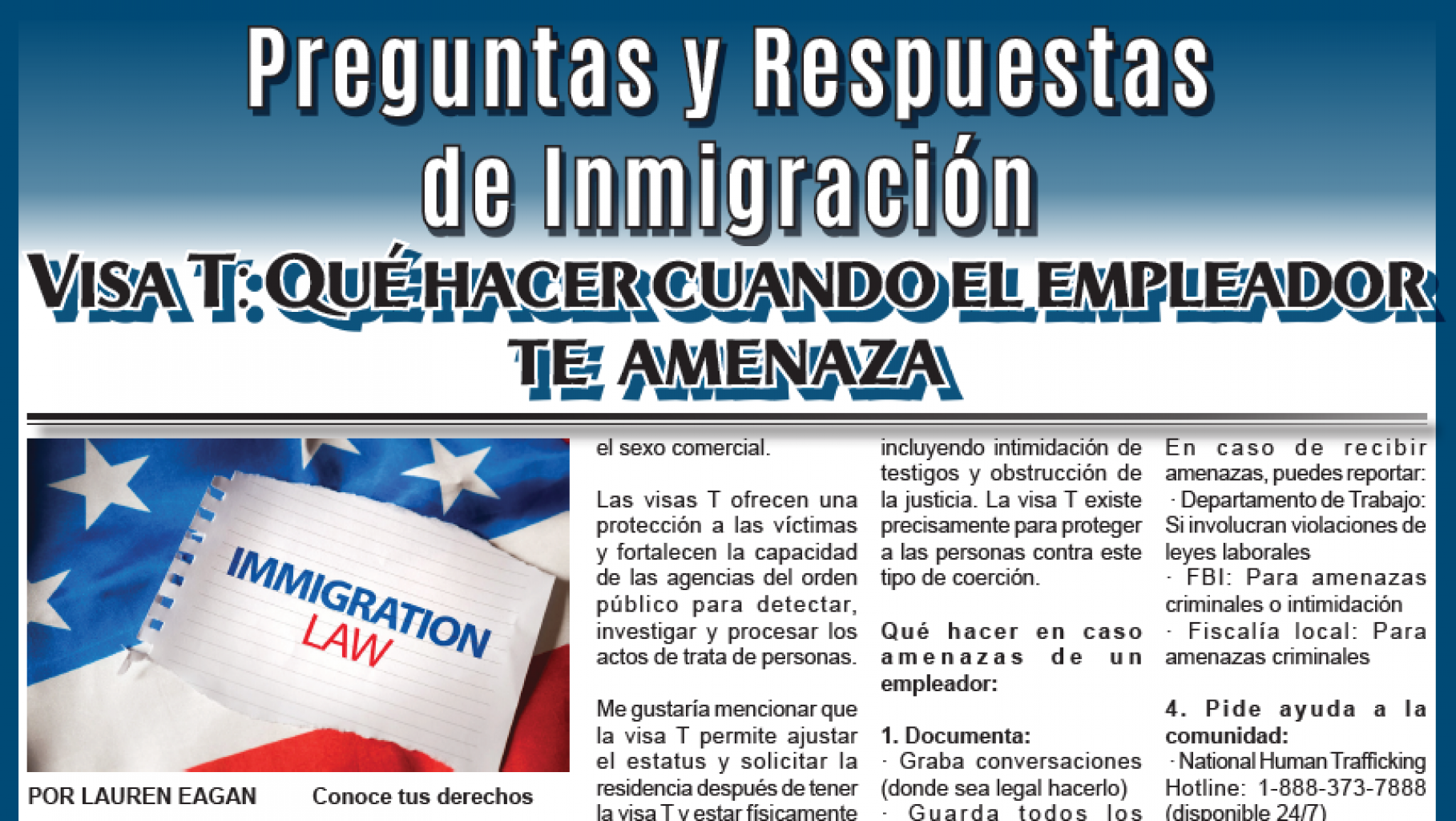 Preguntas y Respuestas de Inmigración