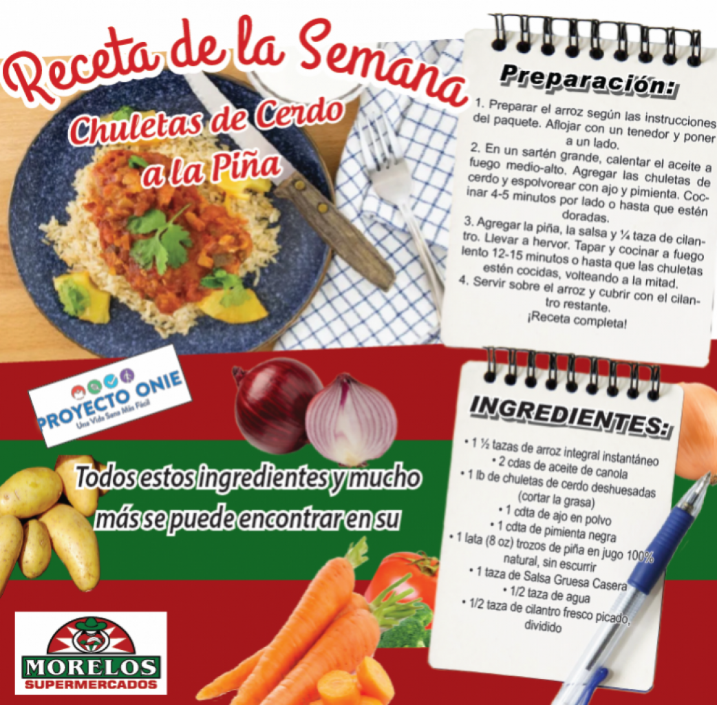 Receta de la Semana: Chuletas de Cerdo a la Piña