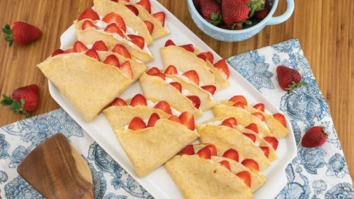 Receta de la Semana: Crepas de Fresas