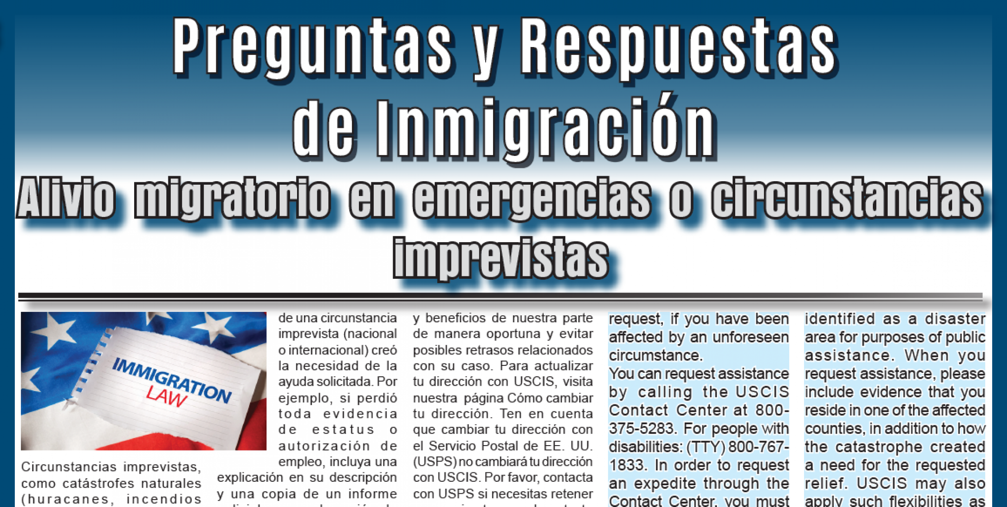 Preguntas y Respuestas de Inmigracion 