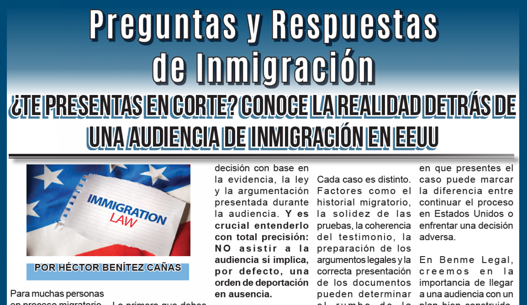 Preguntas y Respuestas de Inmigracion