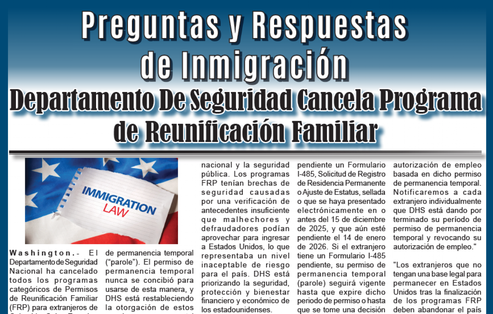 Preguntas y Respuestas de Inmigracion 