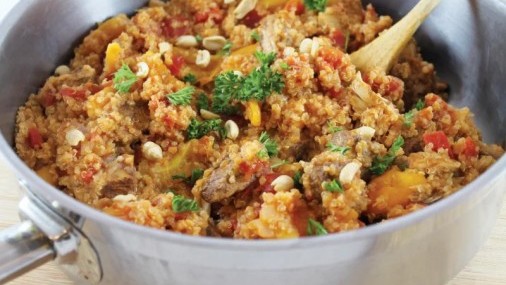 Receta de la Semana: Pollo Marroqui con albaricoques y quinoa