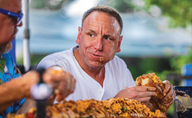 FAMOSO CAMPEÓN EN COMER ASISTIRÁ OKC COMETS 5 DE MAYO