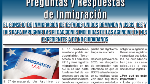 Preguntas y Respuestas de Inmigración