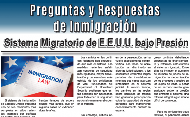 Preguntas y Respuestas de Inmigración