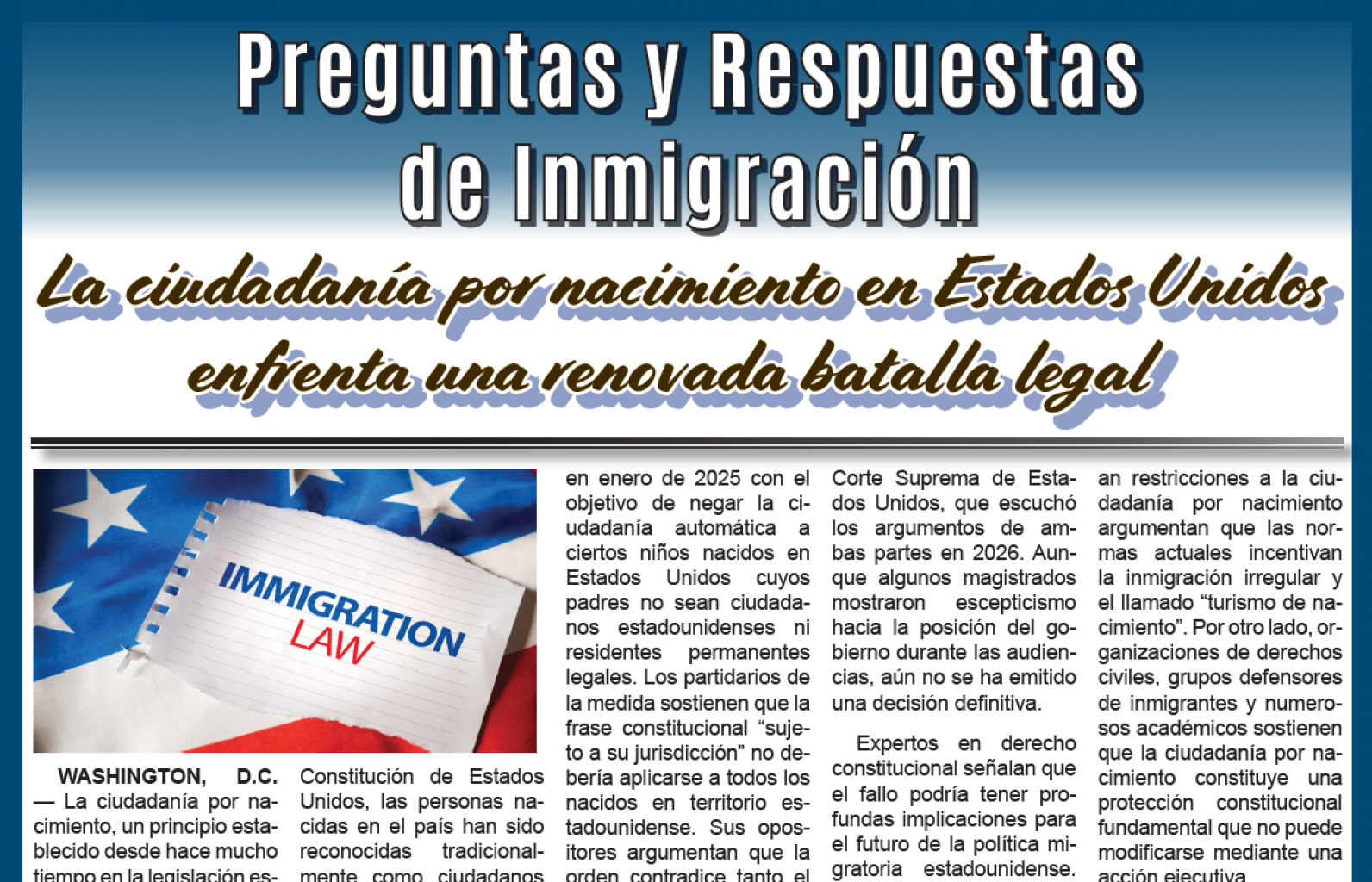 Preguntas y Respuestas de Inmigración