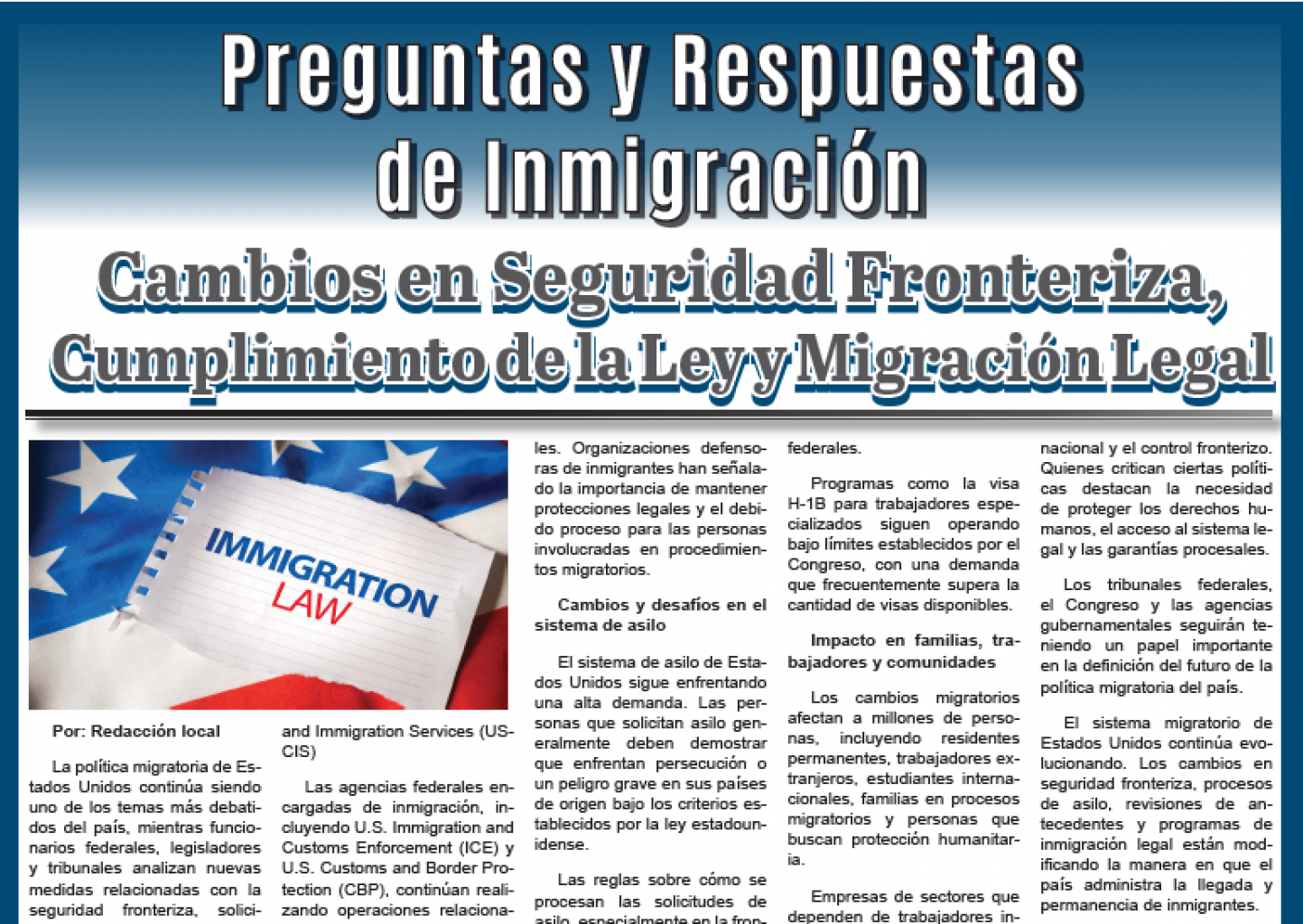 Preguntas y Respuestas de Inmigración