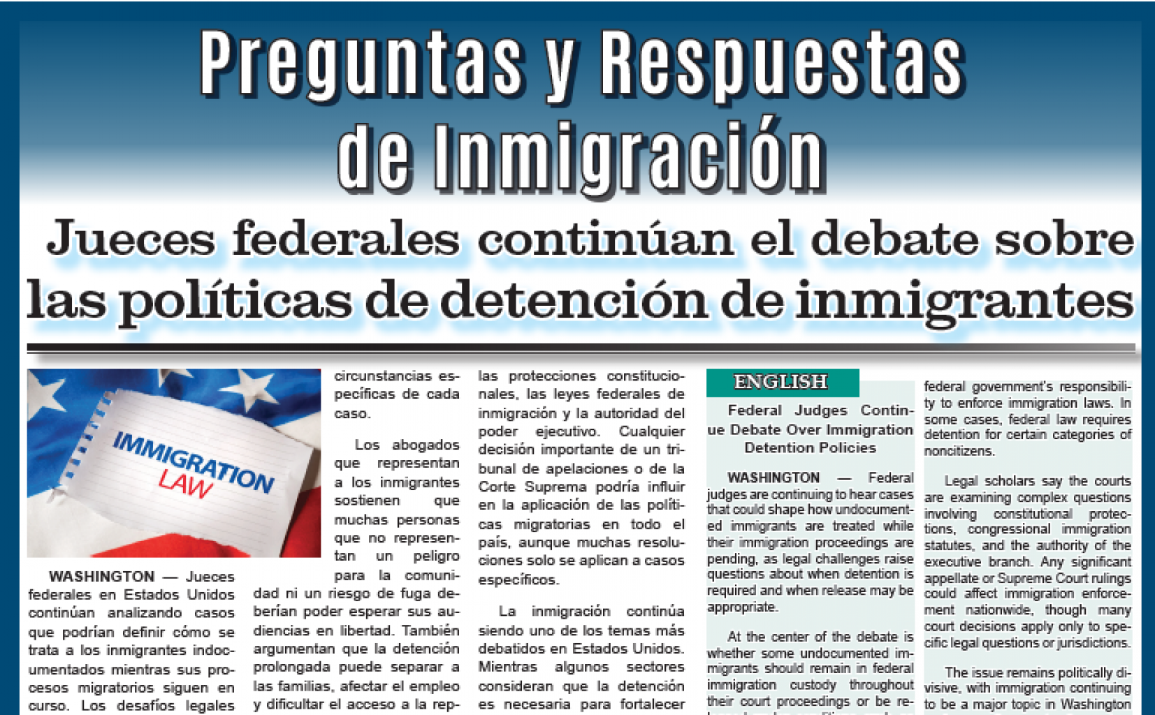 Preguntas y Respuestas de Inmigración